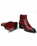 Close-up of the durable non-slip sole on Men’s Classic High-Tops Leather Boots