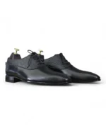 Sleek Design of Handmade Black Alligator Leather Shoes for Men