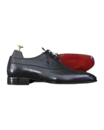 Sleek Design of Handmade Black Alligator Leather Shoes for Men