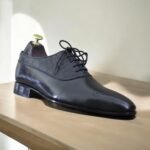 Sleek Design of Handmade Black Alligator Leather Shoes for Men