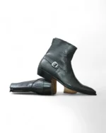 Soft goat leather lining of Python Print Snake Leather Texture Shoes by Leather Edges, ensuring maximum comfort and breathability.