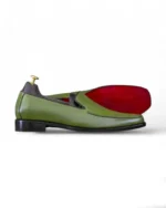 Handmade Designer Penny Loafer Leather Shoes by Leather Edges – Available in Blue, Green, and Black