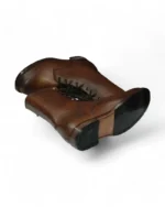 Men's Vintage Leather Mid-Calf Boots – Sole Side View