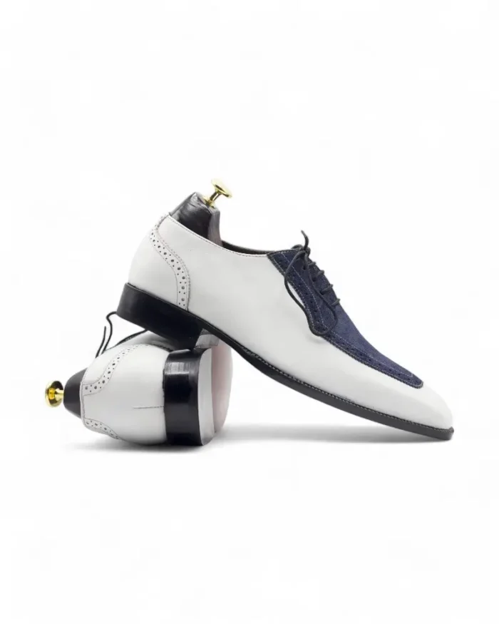 Formal Two-Tone Shoes – Close-Up of Stitching and Finish