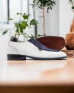 Two-Tone Spectator Shoes for Men – Side Sole View Highlighting Contrast Design