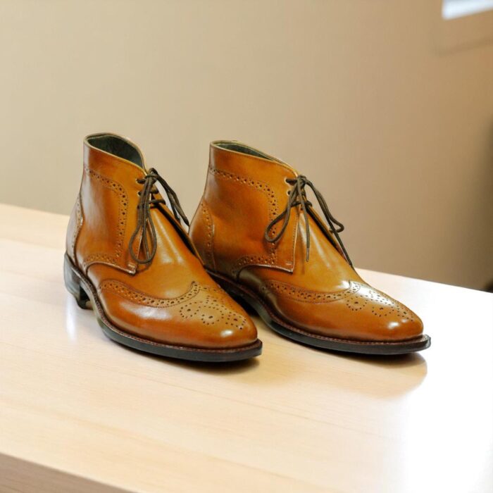 Tan Leather Boot (4) Tan Leather Boot 4